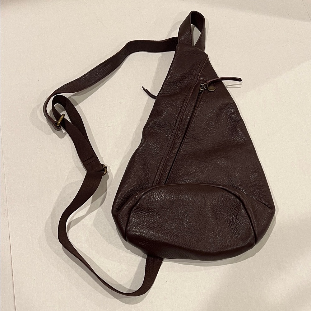 The Sak Rich Brown Leather Backpack